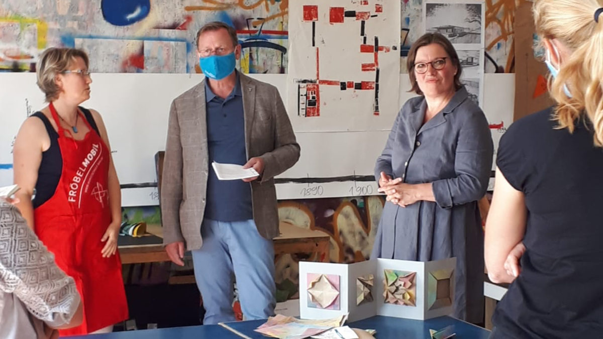 Bodo Ramelow besuch auf seiner Sommertour 2020